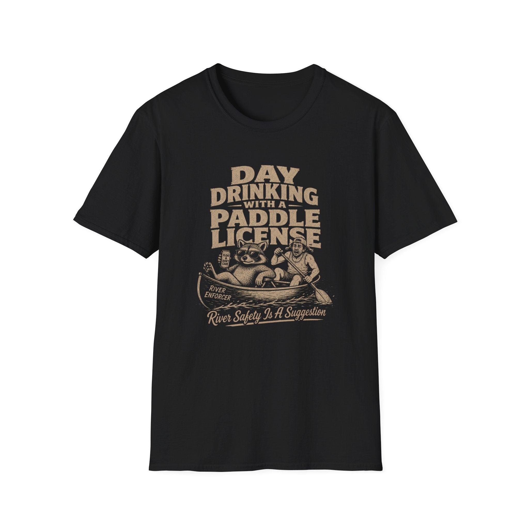 Day Drinking With a Paddle License Graphic T-Shirt