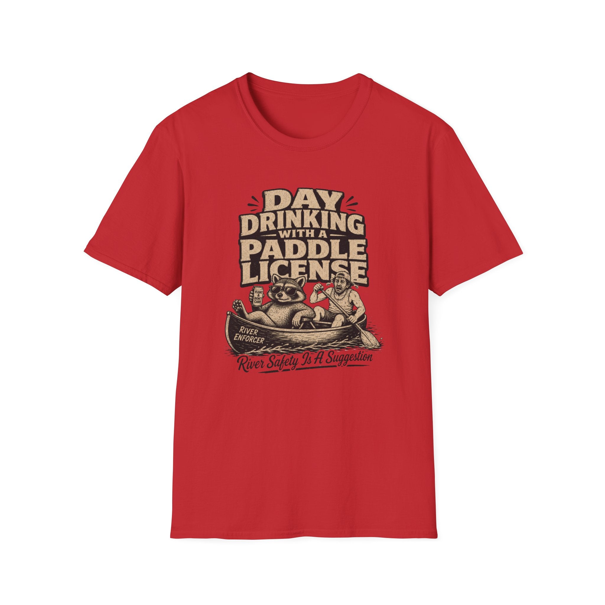 Day Drinking With a Paddle License Graphic T-Shirt