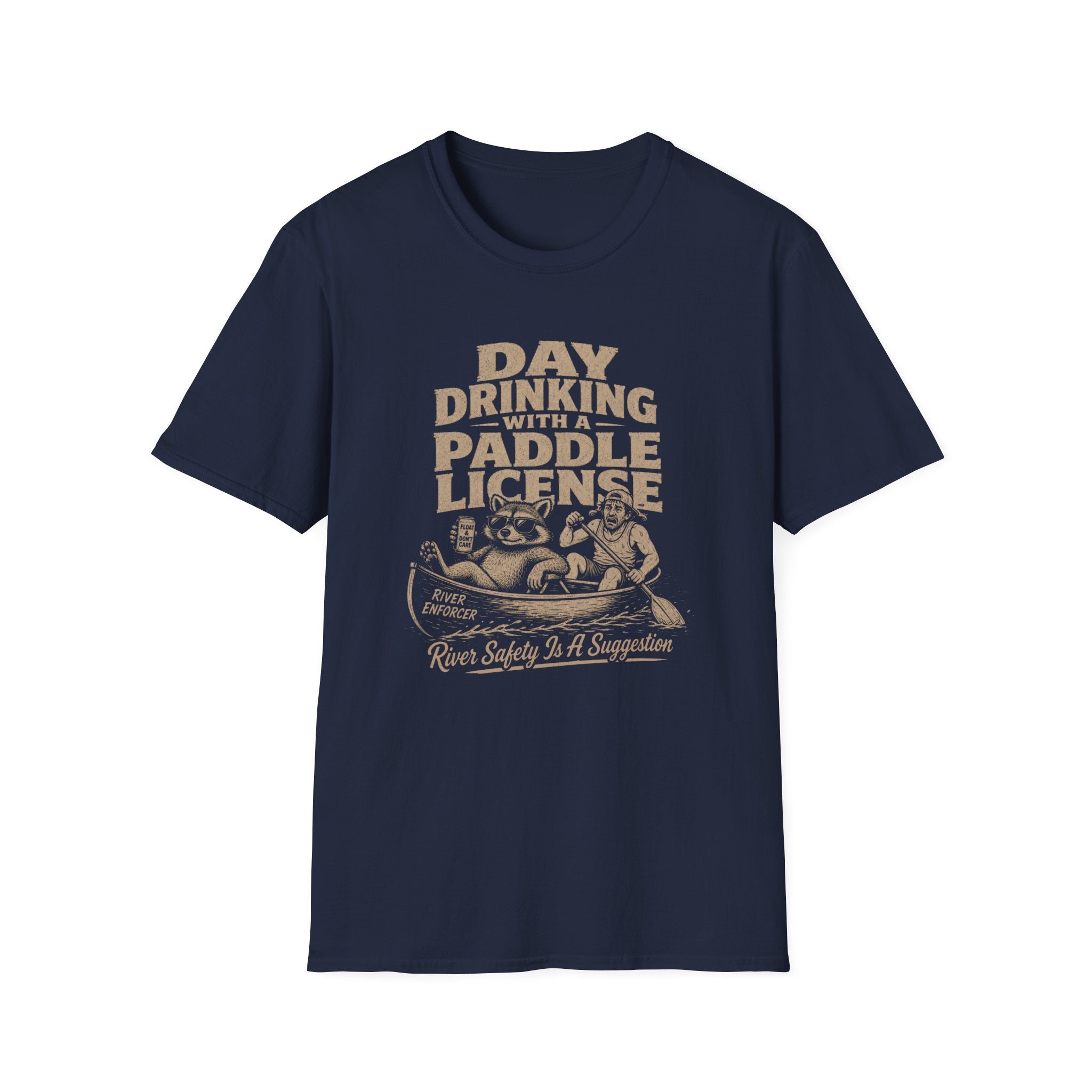 Day Drinking With a Paddle License Graphic T-Shirt