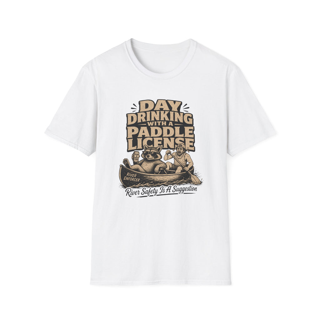 Day Drinking With a Paddle License Graphic T-Shirt