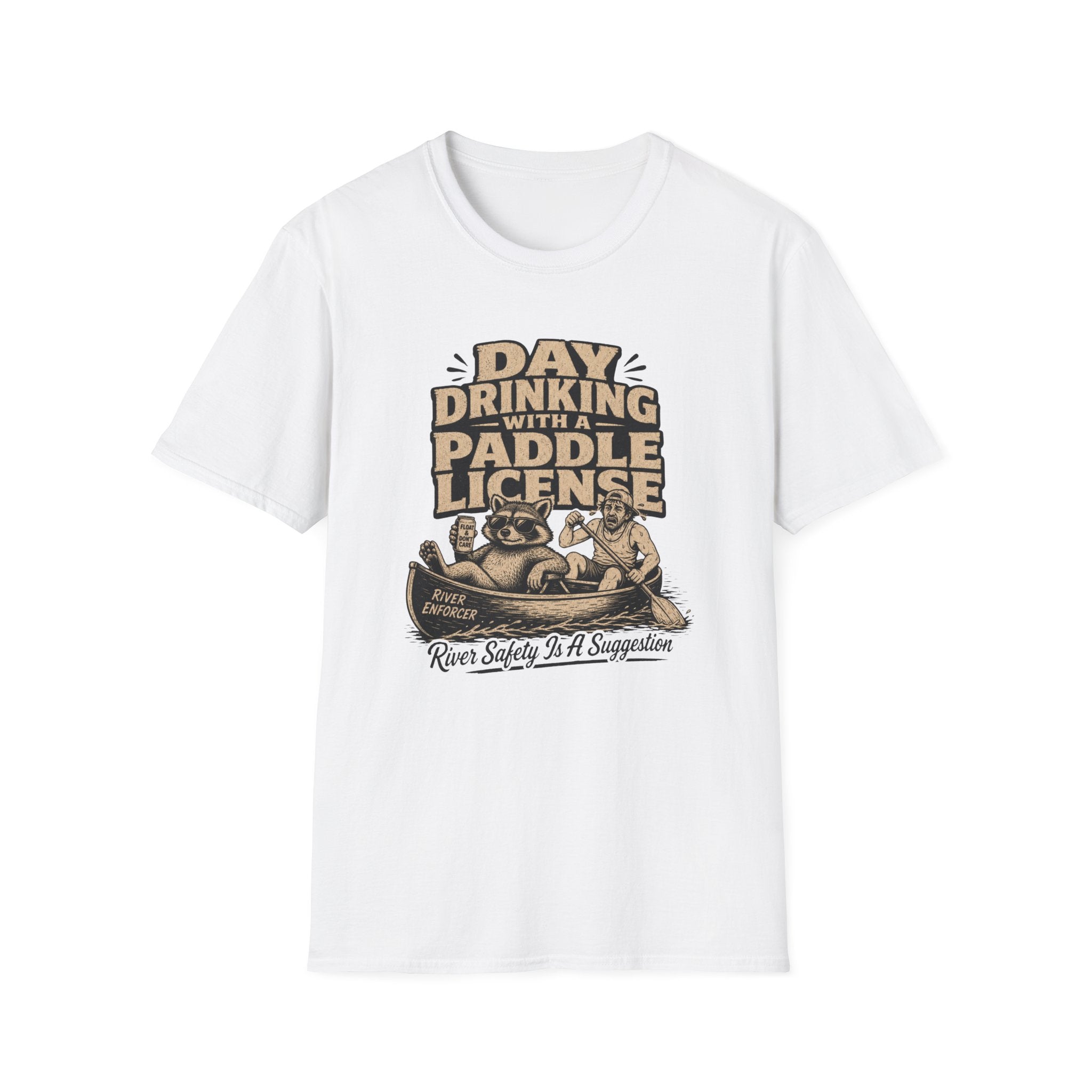 Day Drinking With a Paddle License Graphic T-Shirt