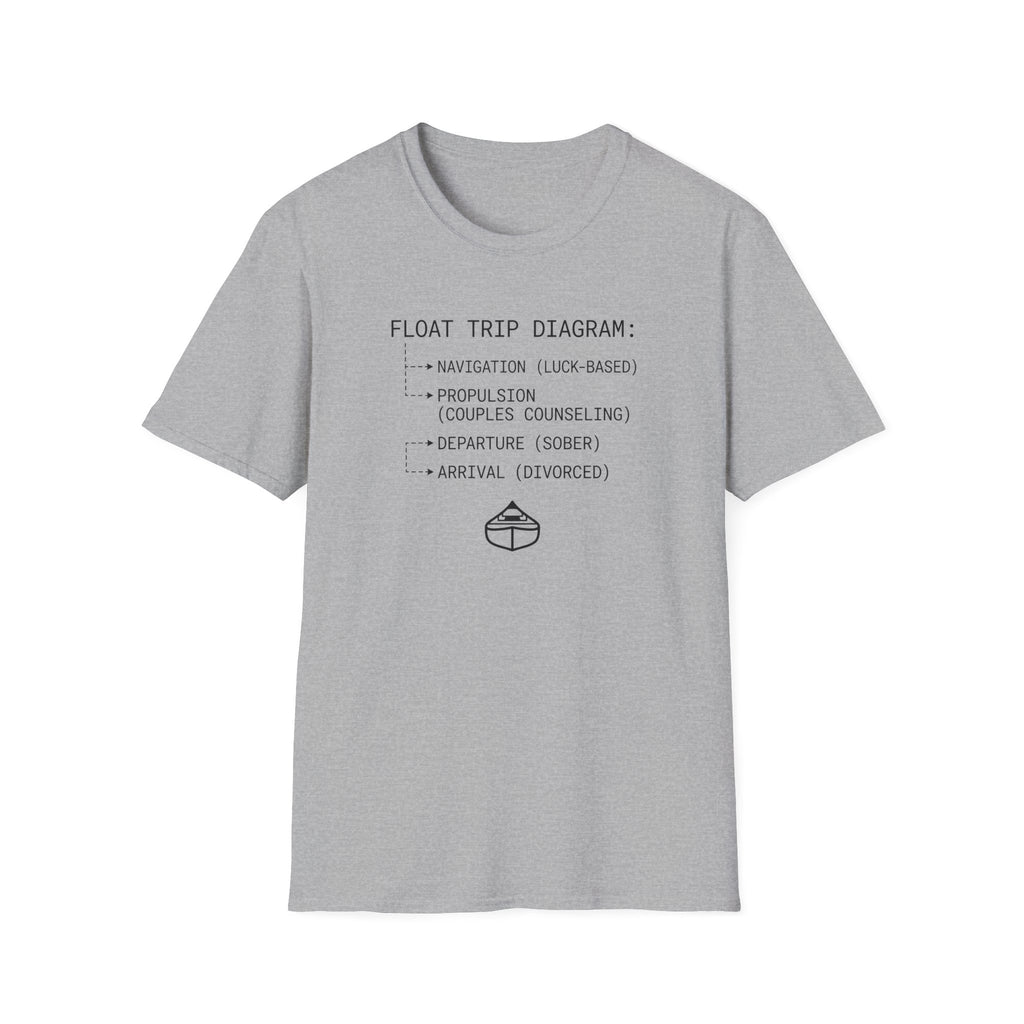 Float Trip Diagram Graphic T-Shirt