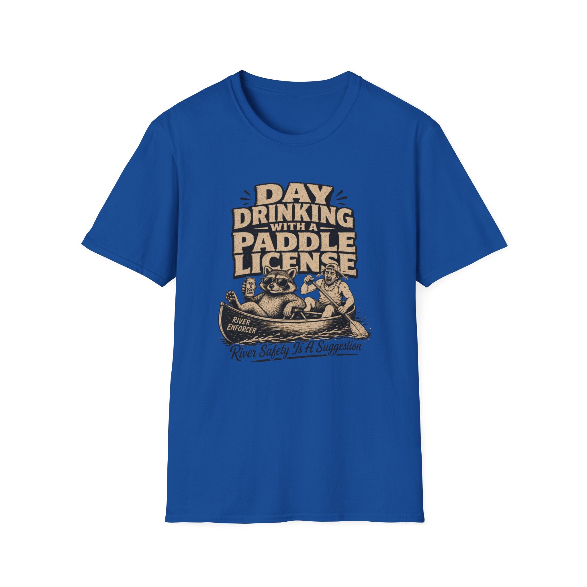 Day Drinking With a Paddle License Graphic T-Shirt