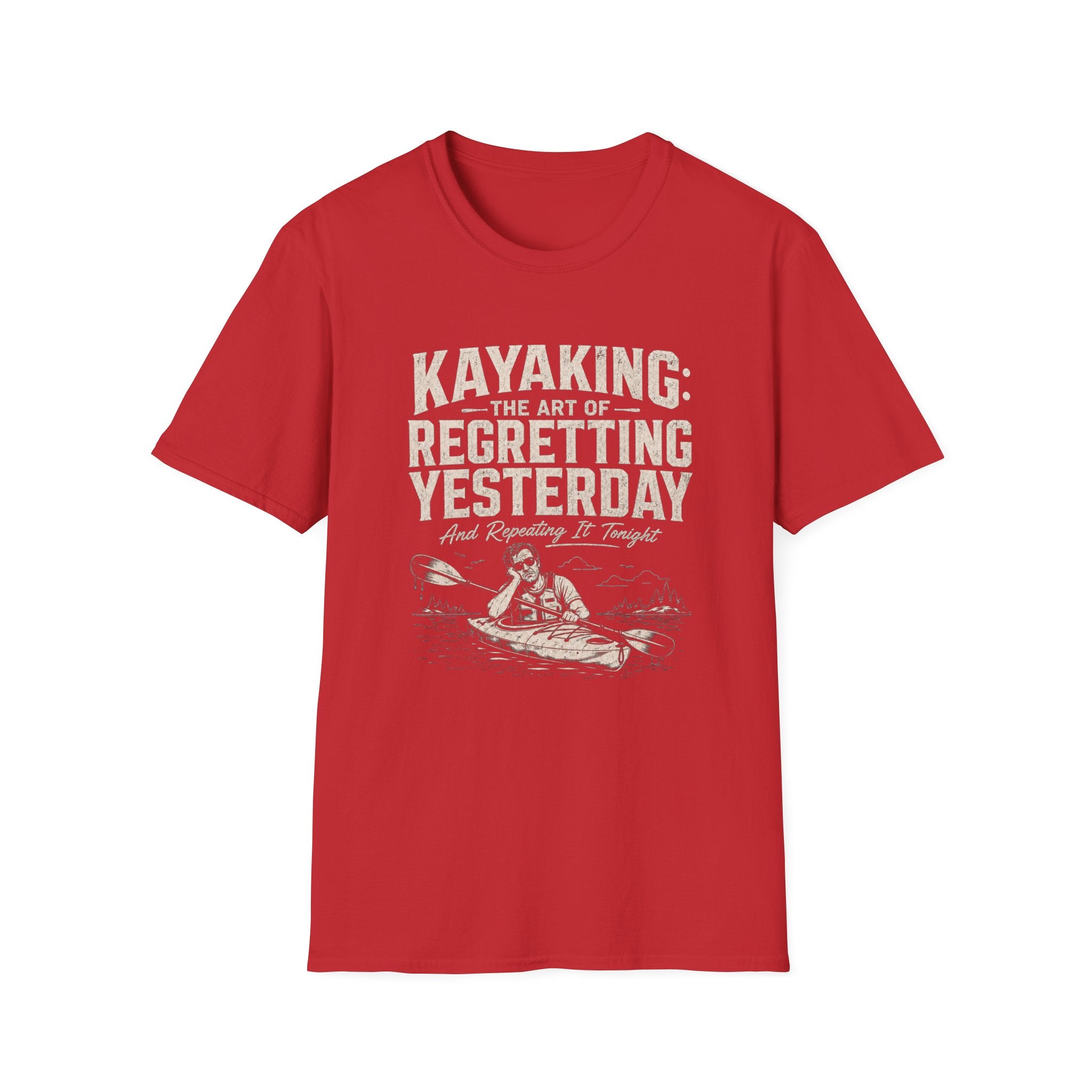 Kayaking Regretting Yesterday Graphic T-Shirt