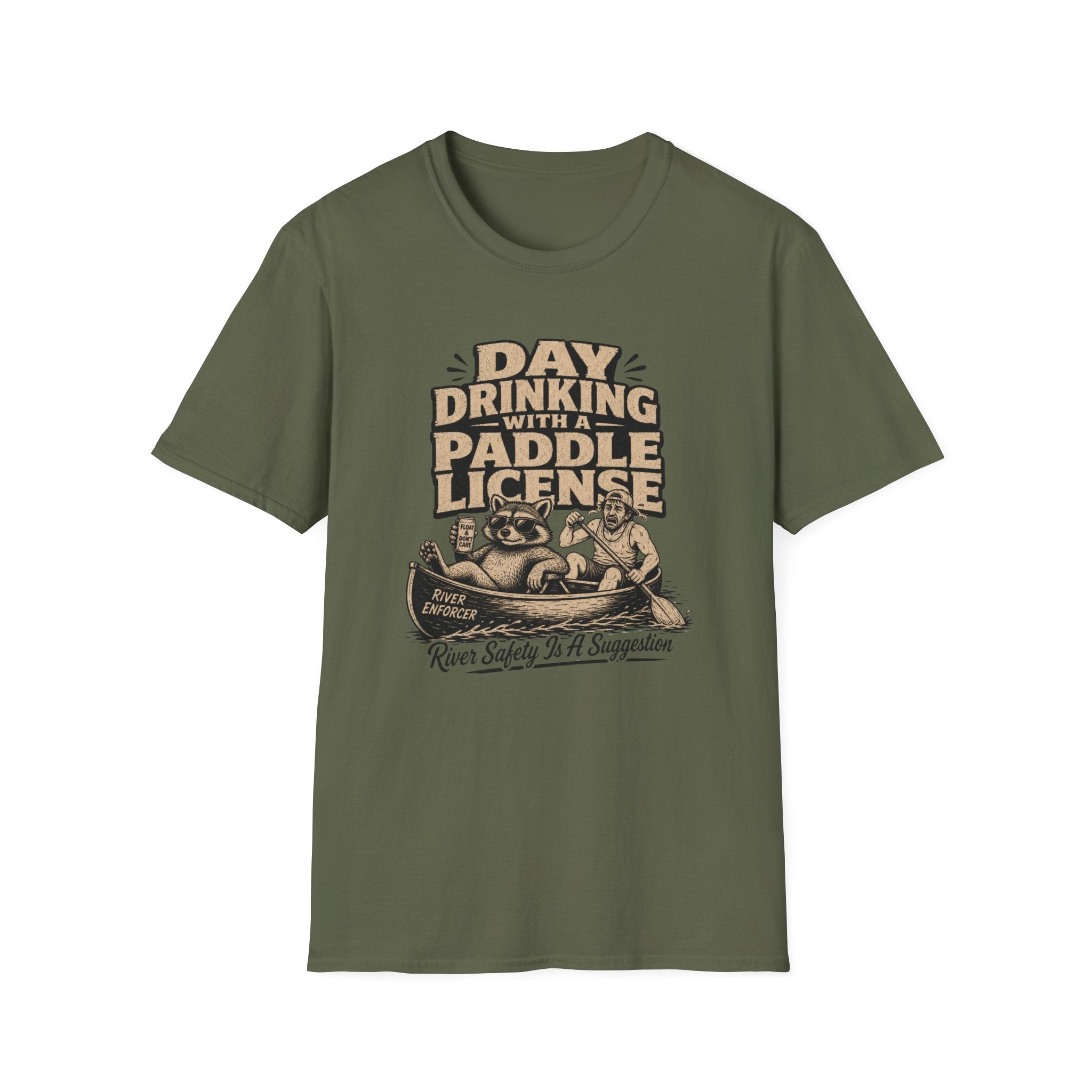 Day Drinking With a Paddle License Graphic T-Shirt