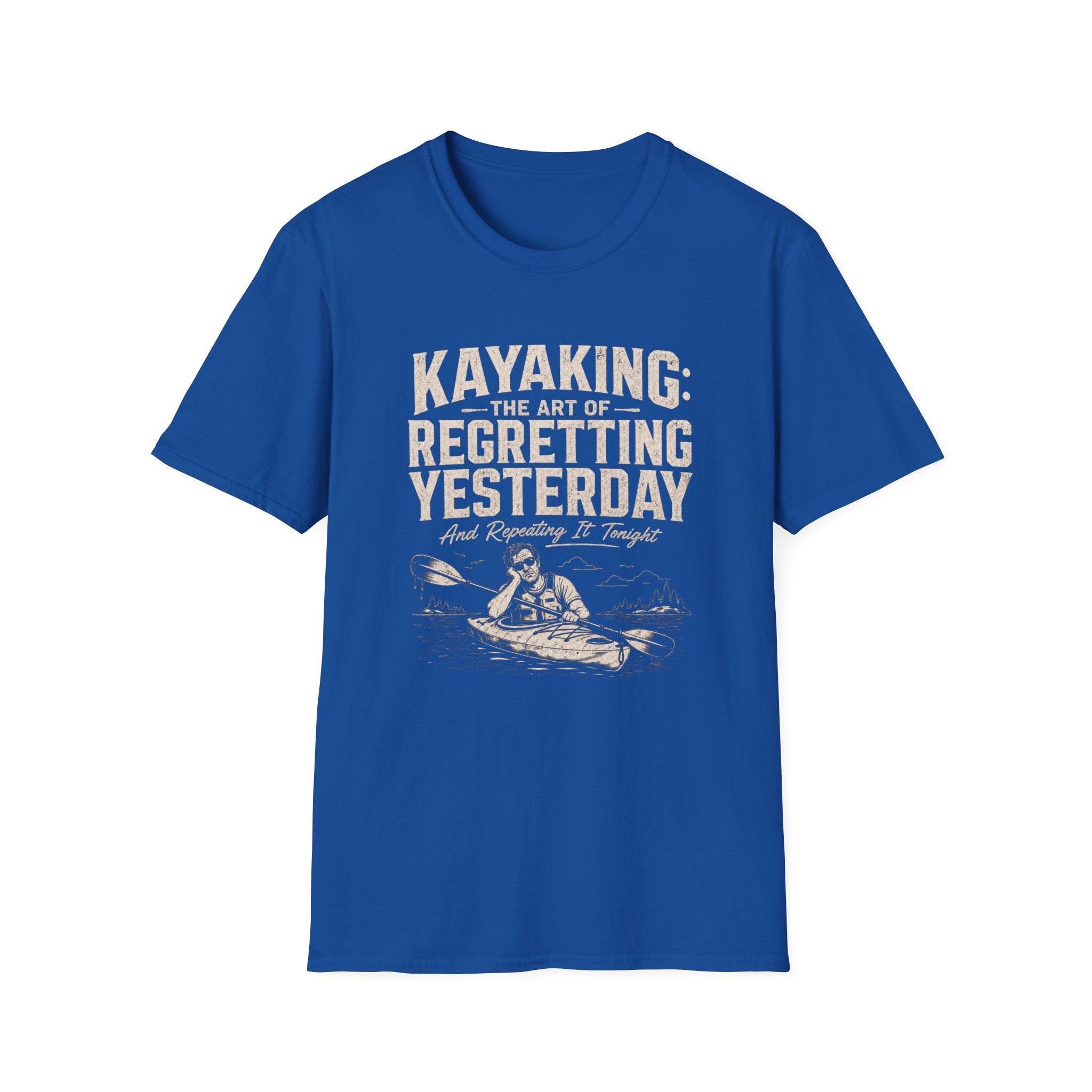 Kayaking Regretting Yesterday Graphic T-Shirt