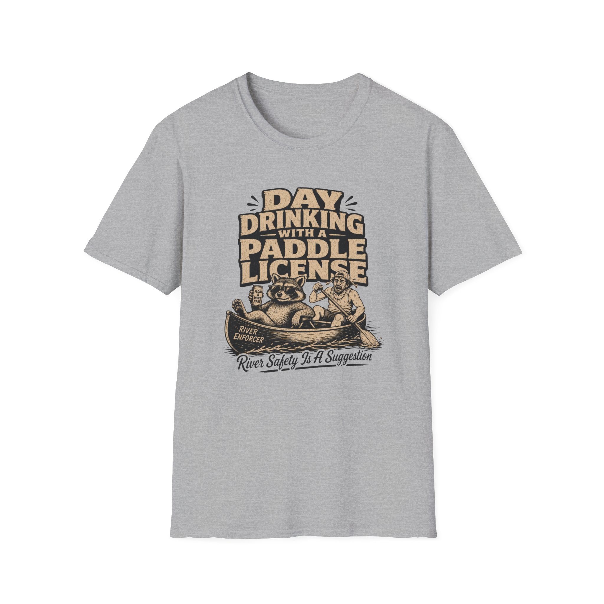 Day Drinking With a Paddle License Graphic T-Shirt
