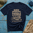 Day Drinking With a Paddle License Graphic T-Shirt